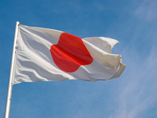 Die Nationalflagge von Japan