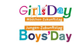 Das Bild zeigt das Logo für den Girls' Day und Boys' Day, spezielle Projekte zur Berufserkundung für Mädchen und Jungen.